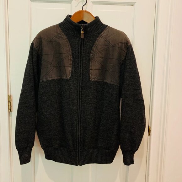 ORVIS Ultimate Foul Weather Wool Shooting Zip Up Sweater Jacket Mens Size Large